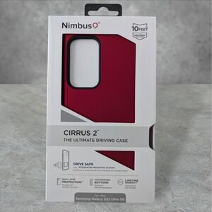 G7. Nimbus9 Cirrus 2 Case for Samsung Galaxy S22 Ultra 5G Red See Description